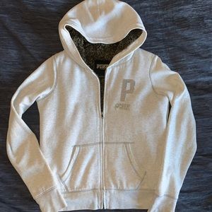 GUC S VS PINK faux fur hoodie